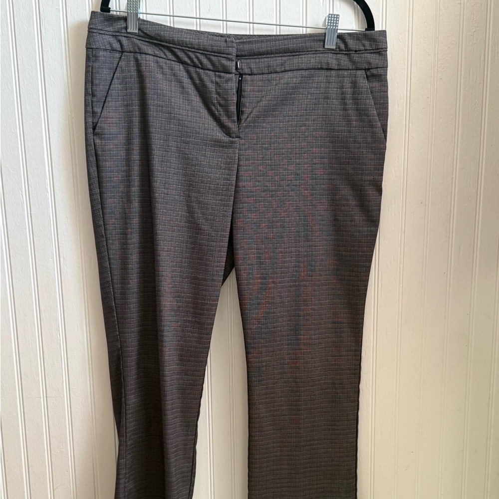 New York & Company Black and Grey Patterned Trousers